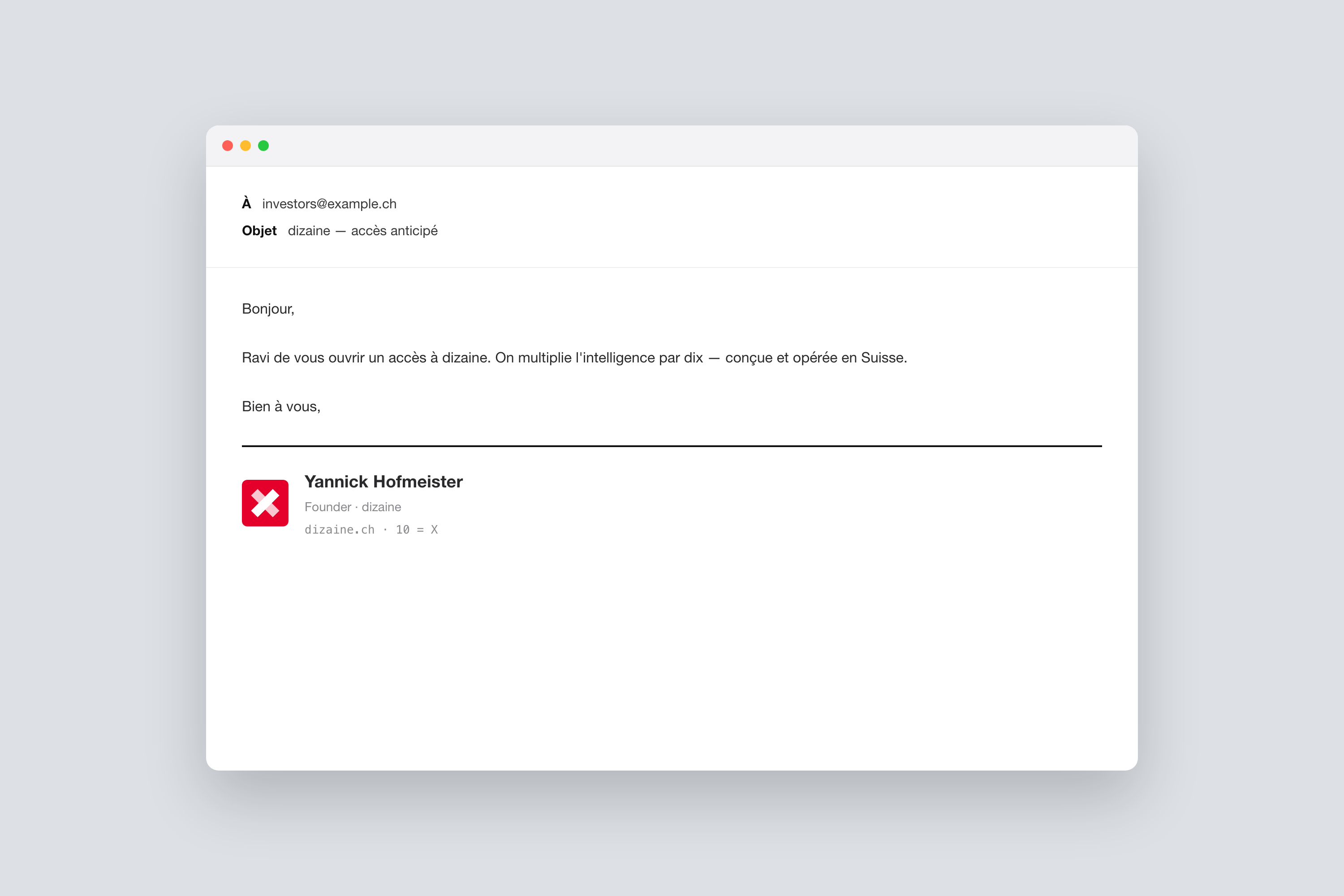 Signature mail